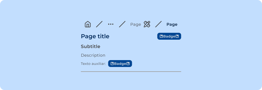 Componente Page Header