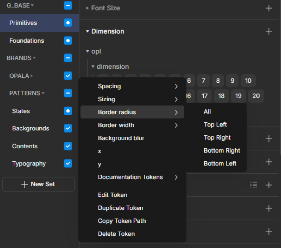 Border Radius Tokens