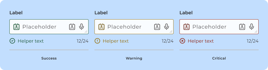 Variante de semântica do Text Input
