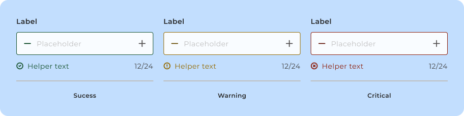 Variações de semântica do componente Number Field